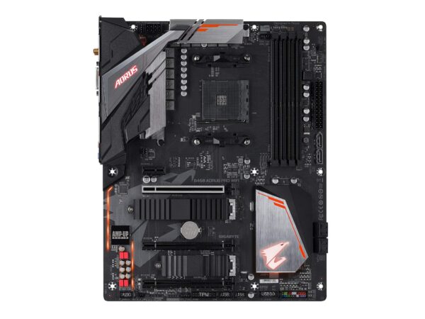 GIGABYTE B450 AORUS PRO WIFI (AMD Ryzen AM4/M.2 Thermal Guard with Onboard WIFI/HDMI/DVI/USB 3.1 Gen 2/DDR4/ATX/Motherboard) (Renewed) - Image 2
