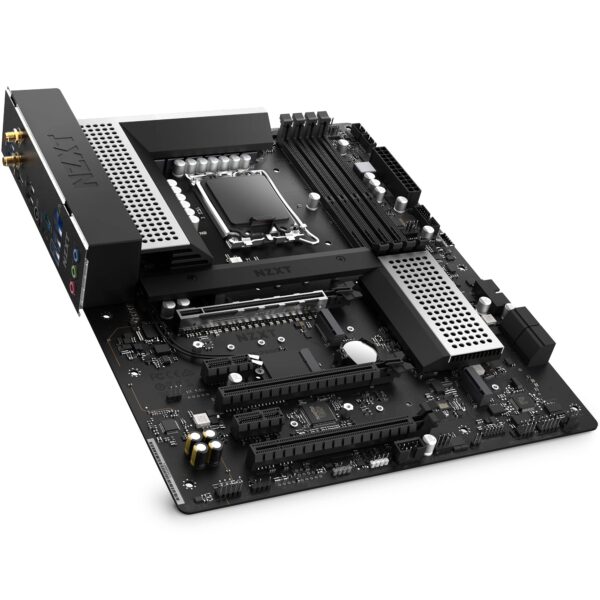 NZXT N5 Z690 Motherboard - N5-Z69XT-W1 - Intel Z690 chipset (Supports 12th Gen CPUs) - ATX Gaming Motherboard - Integrated I/O Shield - WiFi 6E connectivity - Bluetooth V5.2 - White (Renewed) - Image 4