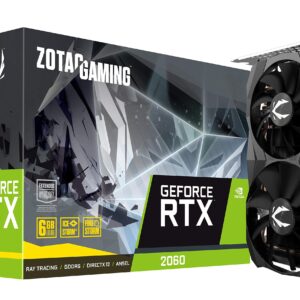 ZOTAC GAMING GeForce RTX 2060 6GB GDDR6 192-bit Gaming Graphics Card, Super Compact, ZT-T20600K-10M (Renewed)