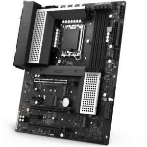 NZXT N5 Z690 Motherboard - N5-Z69XT-W1 - Intel Z690 chipset (Supports 12th Gen CPUs) - ATX Gaming Motherboard - Integrated I/O Shield - WiFi 6E connectivity - Bluetooth V5.2 - White (Renewed)