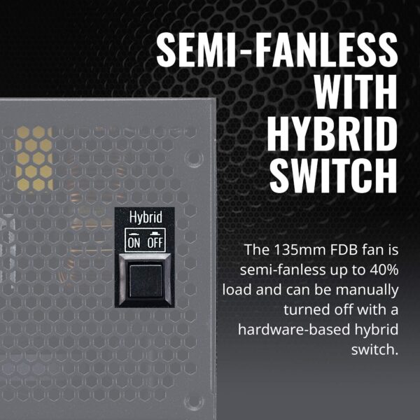 Cooler Master V850 Gold V2 Full Modular,850W, 80+ Gold Efficiency, Semi-fanless Operation, 16AWG PCIe high-Efficiency Cables (Renewed) - Image 3