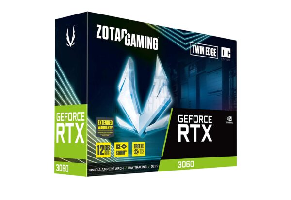 ZOTAC Gaming GeForce RTX 3060 Twin Edge OC 12GB GDDR6 192-bit 15 Gbps PCIE 4.0 Gaming Graphics Card, IceStorm 2.0 Cooling, Active Fan Control, Freeze Fan Stop ZT-A30600H-10M (Renewed) - Image 8