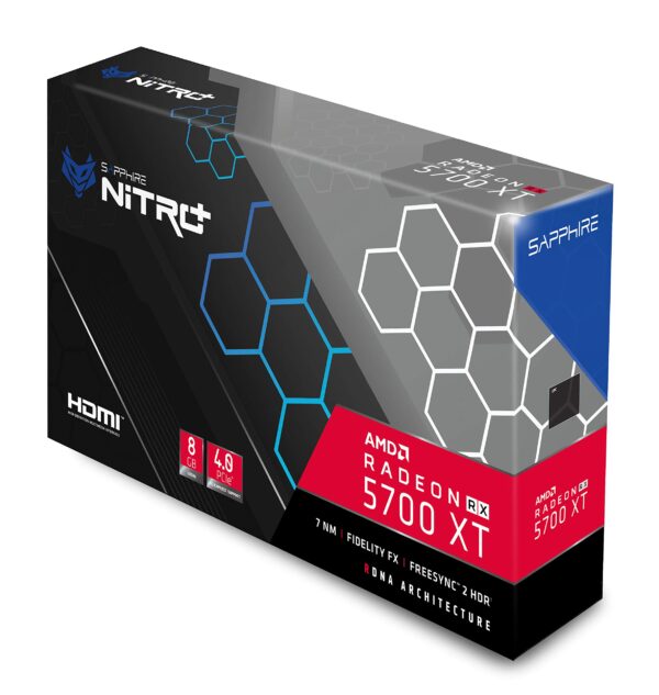 Sapphire Technology 11293-03-40G Radeon NITRO+ RX 5700 XT 8GB GDDR6 Dual HDMI Dual DP OC (UEFI) PCIe 4.0 Graphics Card (Renewed) - Image 9