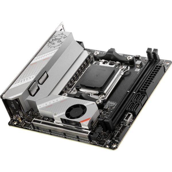 MSI MPG B650I Edge WiFi Computer Gaming Motherboard (AM5, Mini-ITX, DDR5, PCIe 4.0, M.2, SATA 6Gb/s, USB 3.2 Gen 2, HDMI, Wi-Fi 6E, AMD Ryzen 7000 Series) AMD PC Motherboards (Renewed) - Image 3