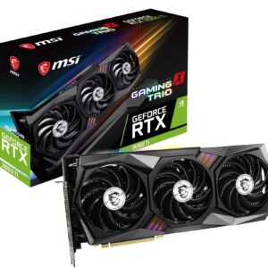 MSI Gaming GeForce RTX 3060 Ti 8GB GDRR6 256-Bit HDMI/DP Tri-Frozr 2 TORX Fan 4.0 Ampere Architecture RGB OC Graphics Card (RTX 3060 Ti Gaming X Trio) (Renewed)