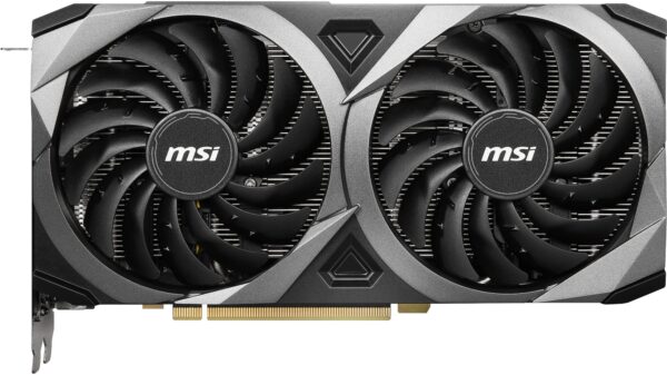 MSI Gaming GeForce RTX 3060 Ti LHR 8GB GDRR6X, 256-Bit, HDMI/DP, Nvlink, Torx Fan 3, Ampere Architecture OC Graphics Card (RTX 3060 TI Ventus 2X 8GD6X OC) (Renewed) - Image 2