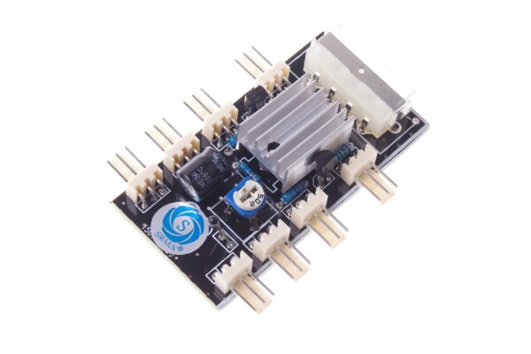 SMAKN PC FAN HUB temperature-controlled supports 8 Ports 12V 3pin Fan Cable - Image 3