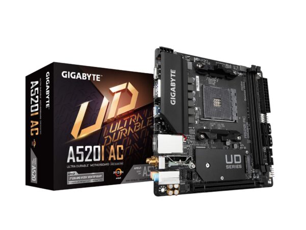 Cooler Master NR200 White SFF Small Form Factor Mini-ITX Case & Gigabyte A520I AC - Image 5