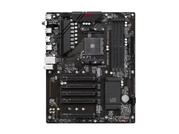 GIGABYTE B550 UD AC (AM4/ AMD/ B550/ ATX/Dual M.2/ SATA 6Gb/s/USB 3.2 Gen 2/ Intel 802.11a/b/g/n/ac/Realtek GbE LAN/PCIe 4.0/ Motherboard) (Renewed) - Image 2
