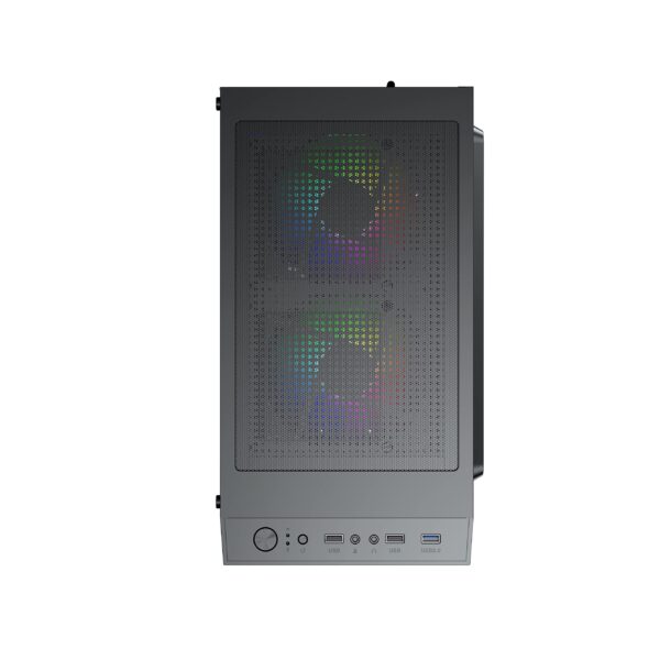 AVP X7 Mesh RGB Mid Tower Case with 3 RGB Fans - Image 4