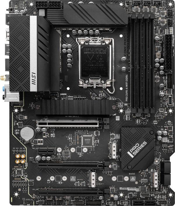 MSI PRO Z690-A WiFi DDR4 ProSeries Computer Gaming Motherboard (ATX, 12th Gen Intel Core, LGA 1700 Socket, DDR4, PCIe 4, CFX, M.2 Slots, Wi-Fi 6E) Intel PC Motherboards (Renewed) - Image 2