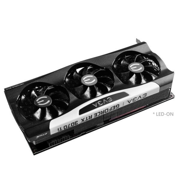 EVGA GeForce RTX 3070 Ti FTW3 Ultra Gaming, 8GB GDDR6X, 19000MHz Memory, 1860MHz GPU, 3 Fans, ARGB LED, Metal Backplate, PCIe 4.0, DisplayPort, Desktop Compatible - Image 7