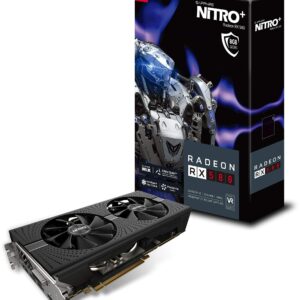 Sapphire 11265-01-20G Radeon Nitro+ RX 580 8GB GDDR5 Dual HDMI / DVI-D / Dual DP with Backplate (UEFI) PCI-E Graphics Card (Renewed)