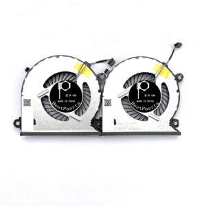 BestParts New CPU+GPU Cooling Fan Replacement for Gigabyte AORUS 5 NA GA (Intel 9th, Geforce GTX 1050 or GTX 1650) Duual Fas 5V