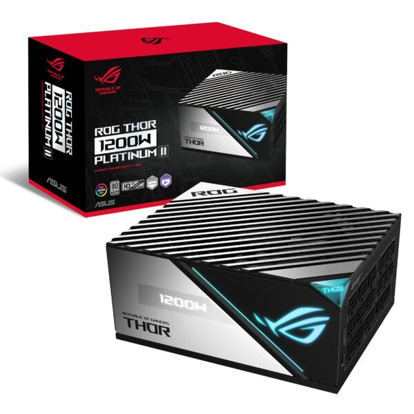Asus ROG Strix Helios GX601 RGB Mid-Tower Computer Case for up to EATX Motherboards, Black & ROG Thor 1200W Platinum II (1200 Watt, Fully Modular Power Supply, 80+ Platinum - Image 5
