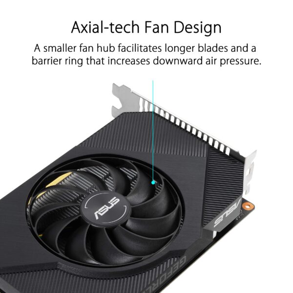ASUS Phoenix GeForce GTX 1650 OC Edition 4GB PH-GTX1650-O4GD6-P Graphics Card - Image 2