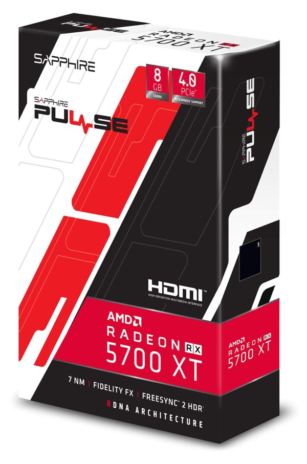 Sapphire Technology 11293-01-20G Radeon Pulse RX 5700 Xt 8GB GDDR6 HDMI/ TRIPLE DP OC w/ Backplate (UEFI) PCIe 4.0 Graphics Card (Renewed) - Image 7