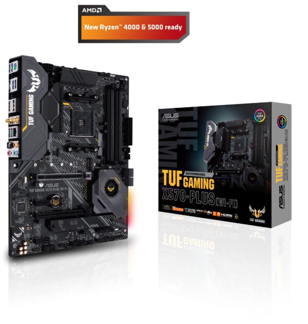 ASUS TUF GAMING X570-PLUS Motherboard ,WI-FI, Socket AM4, USB-C Gen2 AMD (Renewed) - Image 2