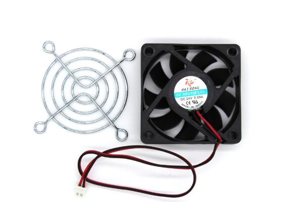 DC 24V 60mmx60mmx15mm 9 Vanes PC CPU Computer Cooling Fan w Metal Finger Guard