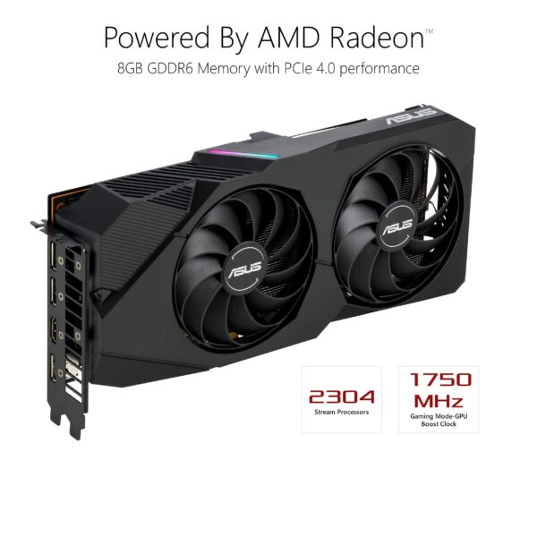 ASUS AMD Radeon RX 5700 Overclocked 8G GDDR6 Dual Fan EVO Edition HDMI DisplayPort Gaming Graphics Card (DUAL-RX5700-O8G-EVO) (Renewed) - Image 2