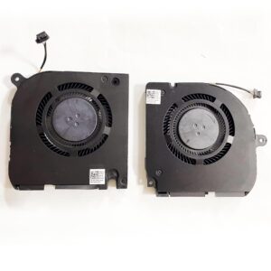 Fleshy Leaf CPU+GPU Cooling Fan Replacement for Dell G7 7500 2020 Model CPU DC5V 00.41A MG80081V1-C010-S9A 00XPY2 Gpu DC12V 0.54A MG75080V1-C010-S9A 08THFX