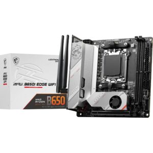 MSI MPG B650I Edge WiFi Computer Gaming Motherboard (AM5, Mini-ITX, DDR5, PCIe 4.0, M.2, SATA 6Gb/s, USB 3.2 Gen 2, HDMI, Wi-Fi 6E, AMD Ryzen 7000 Series) AMD PC Motherboards (Renewed)