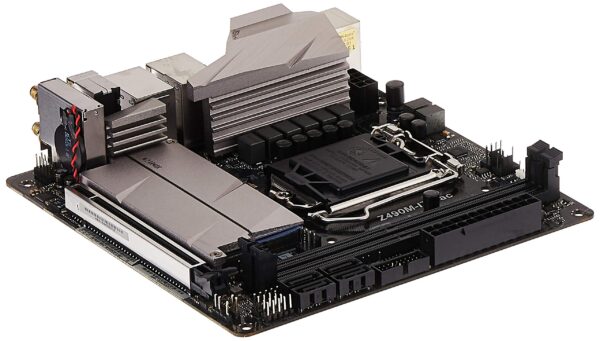 ASRock Z490M-ITX/ac Supports 10 th Gen Intel Core Processors (Socket 1200) Motherboard (Renewed) - Image 2