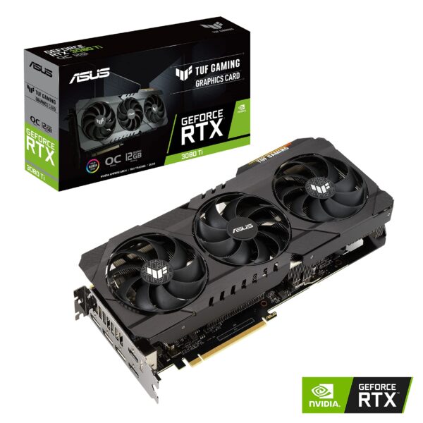 ASUS TUF Gaming NVIDIA GeForce RTX 3080 Ti OC Edition Graphics Card (PCIe 4.0, 12GB GDDR6X, HDMI 2.1, DisplayPort 1.4a, Dual Ball Fan Bearings, Military-Grade Certification, GPU Tweak II) (Renewed) - Image 2