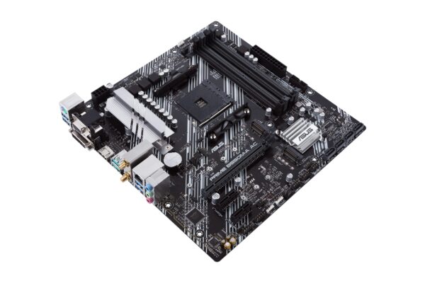 ASUS Prime B550M-A AC AMD AM4 (3rd Gen Ryzen™) Micro ATX Motherboard (PCIe 4.0, WiFi, ECC Memory, 1Gb LAN, HDMI 2.1/D-Sub, 4K@60HZ, Addressable Gen 2 RGB Header and Aura Sync) (Renewed) - Image 3