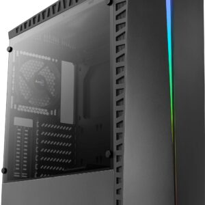 AeroCool Scar Tempered Glass RGB Mid Tower, Black (PB1131311)