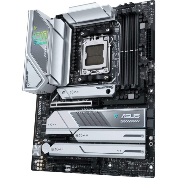 ASUS Prime X670E-PRO WiFi Socket AM5 (LGA 1718) Ryzen 7000 ATX Motherboard(PCIe® 5.0,DDR5,4X M.2 Slots, USB 3.2 Gen 2x2 Type-C®, USB4® Support, WiFi 6E, and 2.5G Ethernet) (Renewed) - Image 2