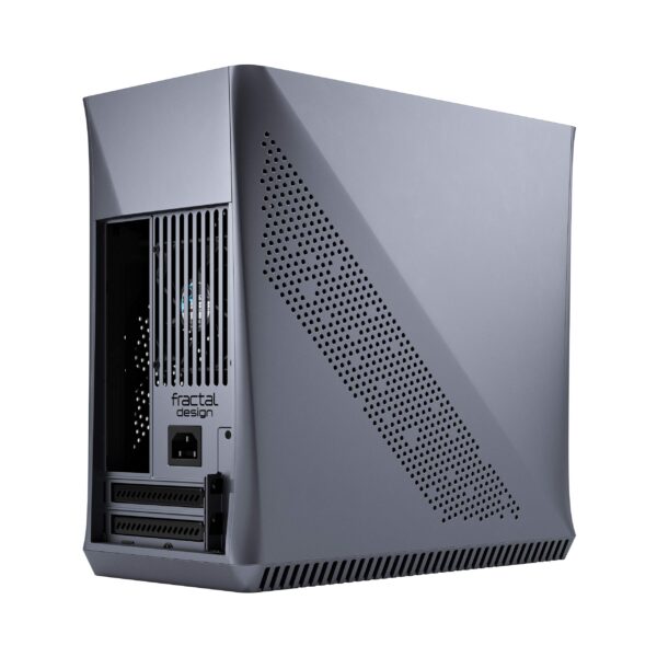 Fractal Design Era ITX Titanium Gray – Walnut Top Panel – Mini-ITX Computer Case – Small Form Factor – Water-Cooling Ready – USB Type-C - Aluminium - Image 5