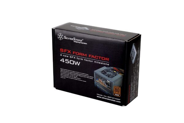 SilverStone Technology 450W SFX Form Factor 80 PLUS BRONZE Power Supply with +12V single rail, Active PFC (ST45SF) (Renewed) - Image 3