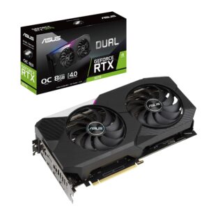 ASUS Dual NVIDIA GeForce RTX 3070 OC Edition Gaming Graphics Card (PCIe 4.0, 8GB GDDR6 Memory, HDMI 2.1, DisplayPort 1.4a, Axial-tech Design, Dual BIOS, Protective Backplate, GPU Tweak II) (Renewed)