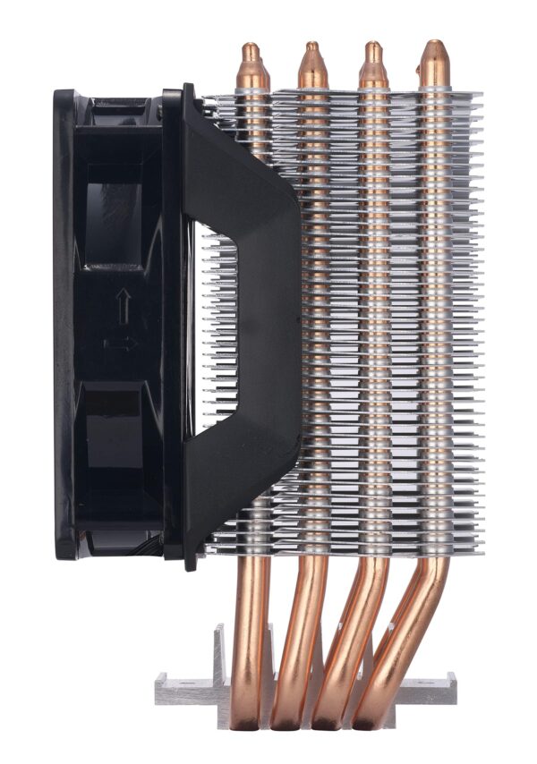 Amazon Basics Computer Cooling Fan with Cooler Master Technology, CPU Air Cooler, 4 Heat Pipes, RGB LED PWM, ‎4.02 X 3.28 X 4.96 Inch, Aluminum Fins - Image 8