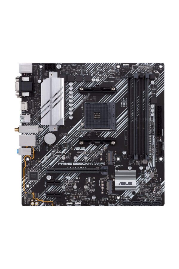 ASUS Prime B550M-A WiFi AMD AM4 Zen 3 Ryzen 5000 & 3rd Gen Ryzen Micro ATX Motherboard (PCIe 4.0, WiFi 6, 1Gb LAN, HDMI 2.1/D-Sub, 4K@60HZ, Addressable Gen 2 RGB Header and Aura Sync) (Renewed) - Image 5