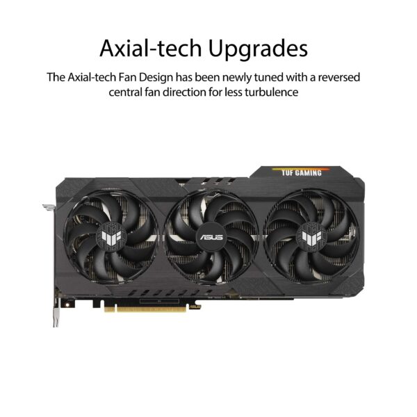 ASUS TUF Gaming NVIDIA GeForce RTX 3090 OC Edition Graphics Card- PCIe 4.0, 24GB GDDR6X, HDMI 2.1, DisplayPort 1.4a, Dual Ball Fan Bearings (Renewed) - Image 2