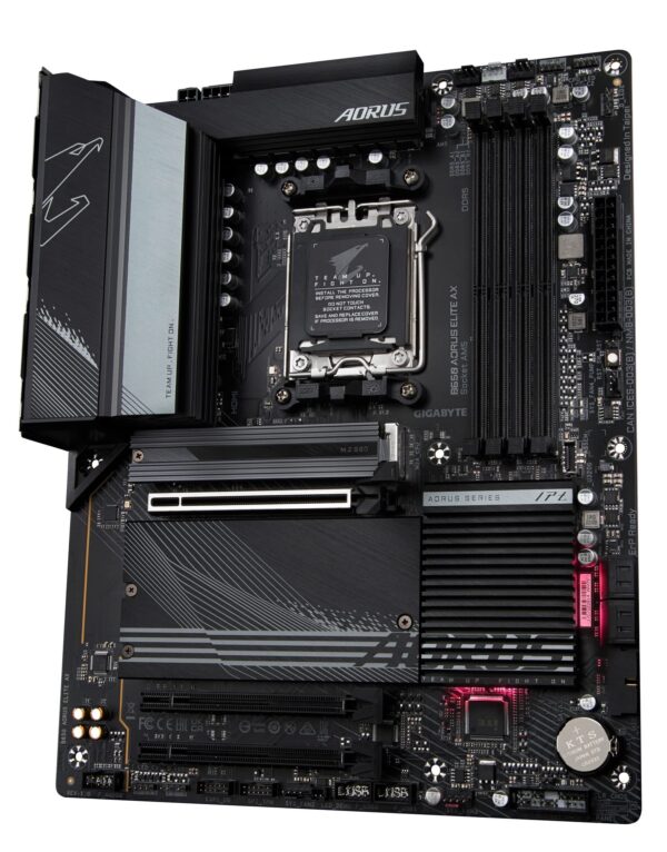 GIGABYTE B650 AORUS Elite AX (AM5/ LGA 1718/ AMD B650/ ATX/ 5-Year Warranty/ DDR5/ M.2/ PCIe 5.0/ USB 3.2 Gen2X2 Type-C/WiFi 6E/ 2.5GbE LAN/Q-Flash Plus/EZ-Latch/Gaming Motherboard) (Renewed) - Image 4