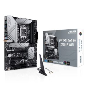 ASUS Prime Z790-P WiFi LGA 1700(Intel® 13th &12th Gen) ATX Motherboard (PCIe 5.0,DDR5,14+1 Power Stages,3X M.2,WiFi 6,Bluetooth v5.2,2.5Gb LAN, USB 3.2 Gen 2 Type-C®, Thunderbolt™ 4/USB4) (Renewed)