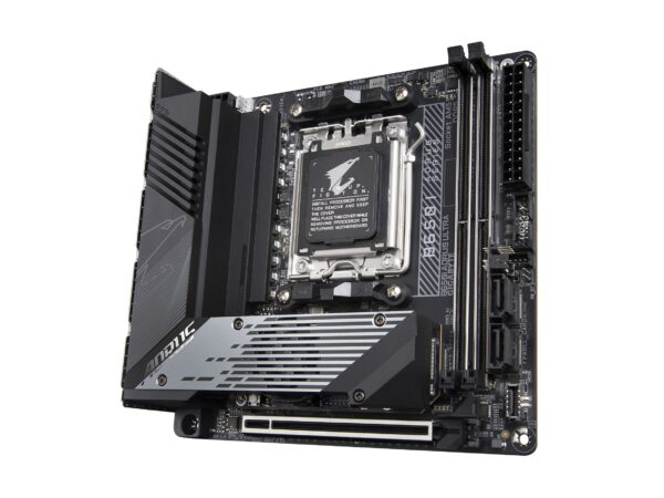 GIGABYTE B650I AORUS Ultra (AM5/ LGA 1718/ AMD/ B650/ Mini-ITX/ DDR5/ PCIe 5.0 M.2/ PCIe 5.0/ USB 3.2 Gen2X2 Type-C/Wi-Fi 6E/ Intel 2.5GbE LAN/Q-Flash Plus/EZ-Latch/Motherboard) (Renewed) - Image 3