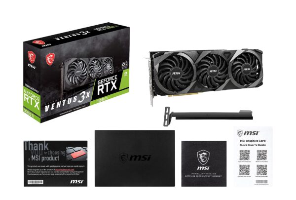 MSI Gaming GeForce RTX 3080 Ti Ventus 3X 12G OC - 12GB GDDR6X Graphic Card for PC Gaming, 320-Bit HDMI/DP, NVIDIA GPU, Tri-Frozr 2 Cooling, Ampere Architecture, Computer Video Graphics Card (Renewed) - Image 7