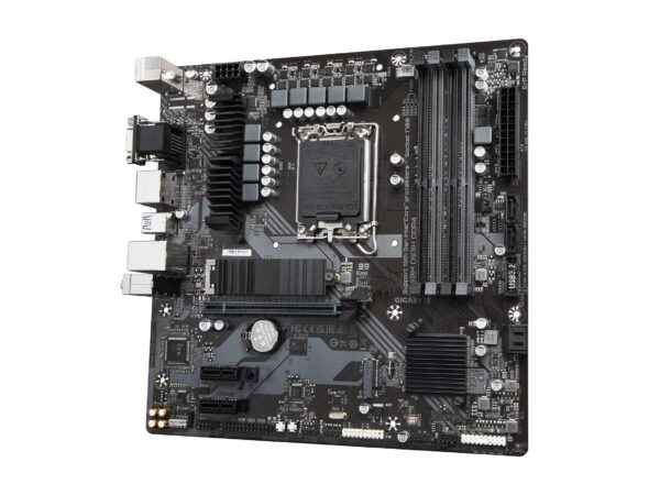 GIGABYTE B760M C (LGA 1700/ Intel/ B760/ Micro ATX/ DDR5/ M.2/ PCIe 4.0/ USB 3.2 Gen 2 Type-C/Realtek Wi-Fi 1GbE LAN/Q-Flash Plus/PCIe EZ-Latch/Motherboard) (Renewed) - Image 4