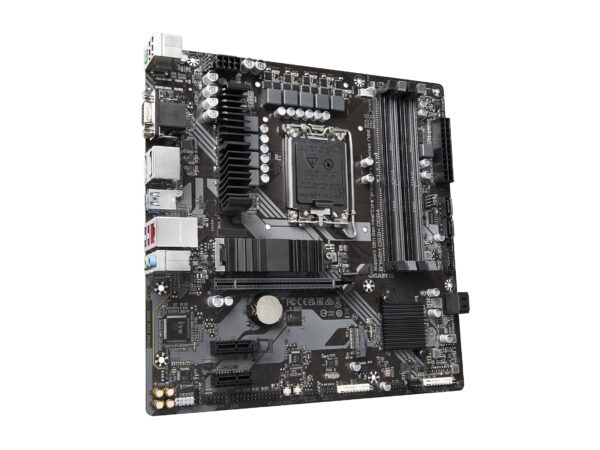 GIGABYTE B760M C (LGA 1700/ Intel/ B760/ Micro ATX/ DDR5/ M.2/ PCIe 4.0/ USB 3.2 Gen 2 Type-C/Realtek Wi-Fi 1GbE LAN/Q-Flash Plus/PCIe EZ-Latch/Motherboard) (Renewed) - Image 3