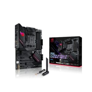Asus ROG Strix B550-F Gaming WiFi II AMD AM4 (3rd Gen Ryzen) ATX Gaming Motherboard (PCIe 4.0,WiFi 6E, 2.5Gb LAN, BIOS Flashback, HDMI 2.1, Addressable Gen 2 RGB Header and Aura Sync) (Renewed)