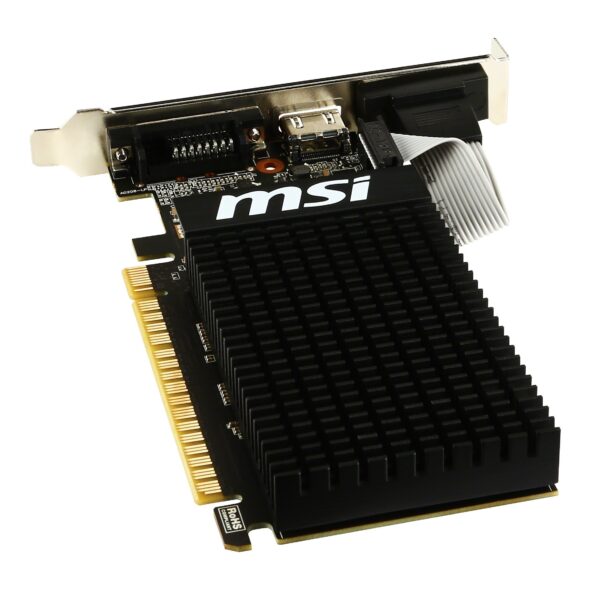 MSI Gaming GeForce GT 710 1GB GDRR3 64-bit HDCP Support DirectX 12 OpenGL 4.5 Heat Sink Low Profile Graphics Card (GT 710 1GD3H LP) (Renewed) - Image 3