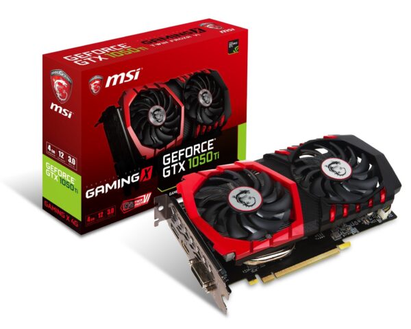 MSI Gaming GeForce GTX 1050 Ti 4GB GDRR5 128-bit HDCP Support DirectX 12 TORX 2.0 Fan Graphics Card (GTX 1050 TI Gaming X 4G) (Renewed)