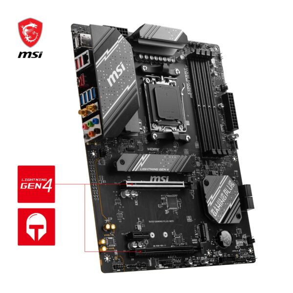 MSI B650 GAMING PLUS WIFI motherboard AMD B650 Socket AM5 ATX (Renewed) - Image 5