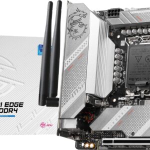 MSI MPG B760I Edge WiFi DDR4 Gaming Motherboard (Supports 12th/13th Gen Intel Processors, LGA 1700, DDR4, PCIe 4.0, M.2, 2.5Gbps LAN, USB 3.2 Gen2, Wi-Fi 6E, Mini-ITX) (Renewed)