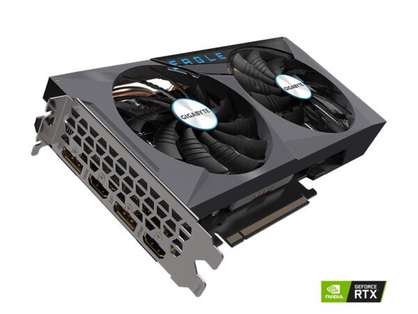 GIGABYTE GeForce RTX 3060 Eagle OC 12G Graphics Card, 2X WINDFORCE Fans, 12GB 192-bit GDDR6, GV-N3060EAGLE OC-12GD Video Card (Renewed) - Image 4