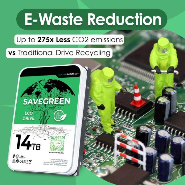 Water Panther SaveGreen Eco Series 14TB 7.2K RPM SATA 6Gb/s 512e CMR HDD - Image 4